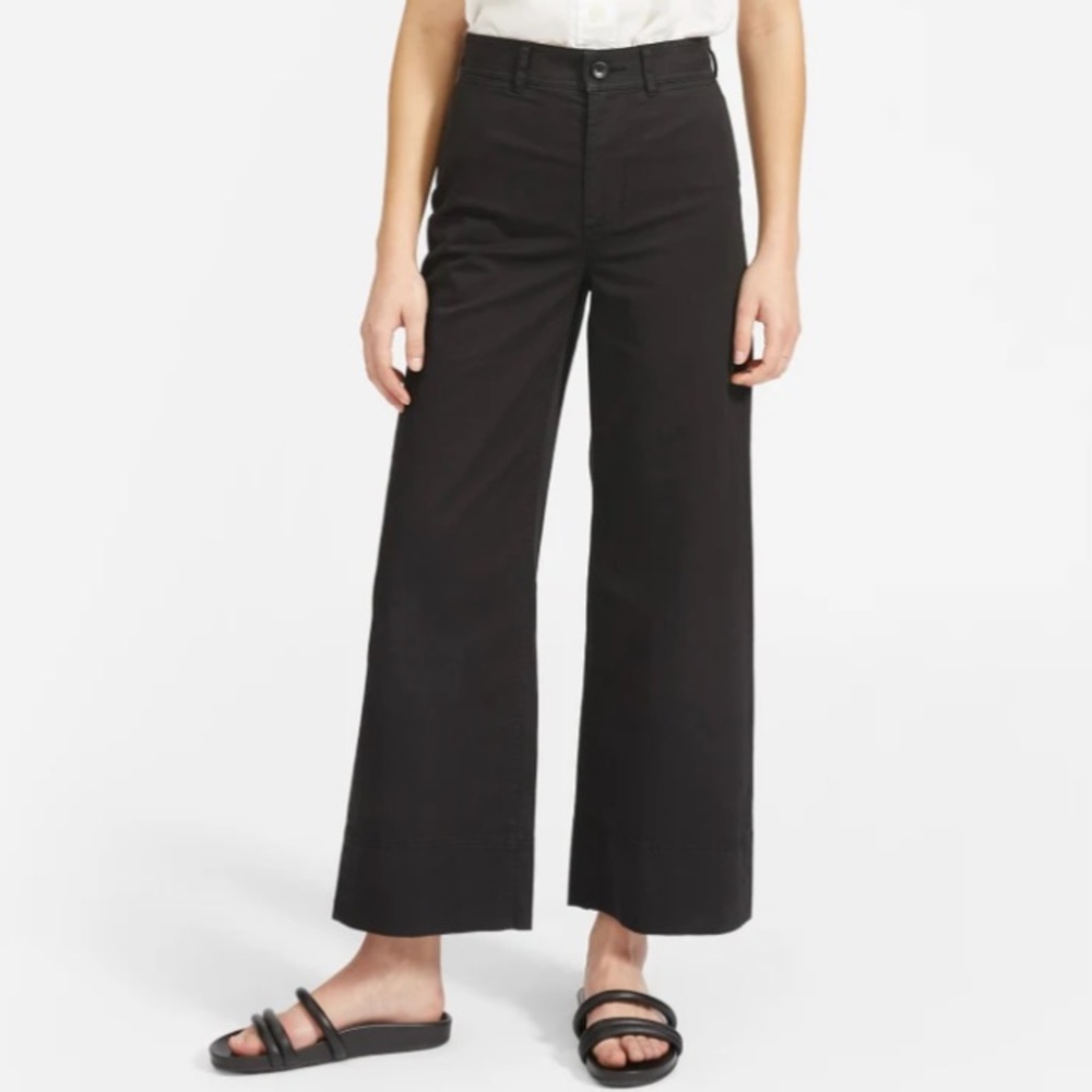 Everlane Lightweight Wide-Leg Crop Chino